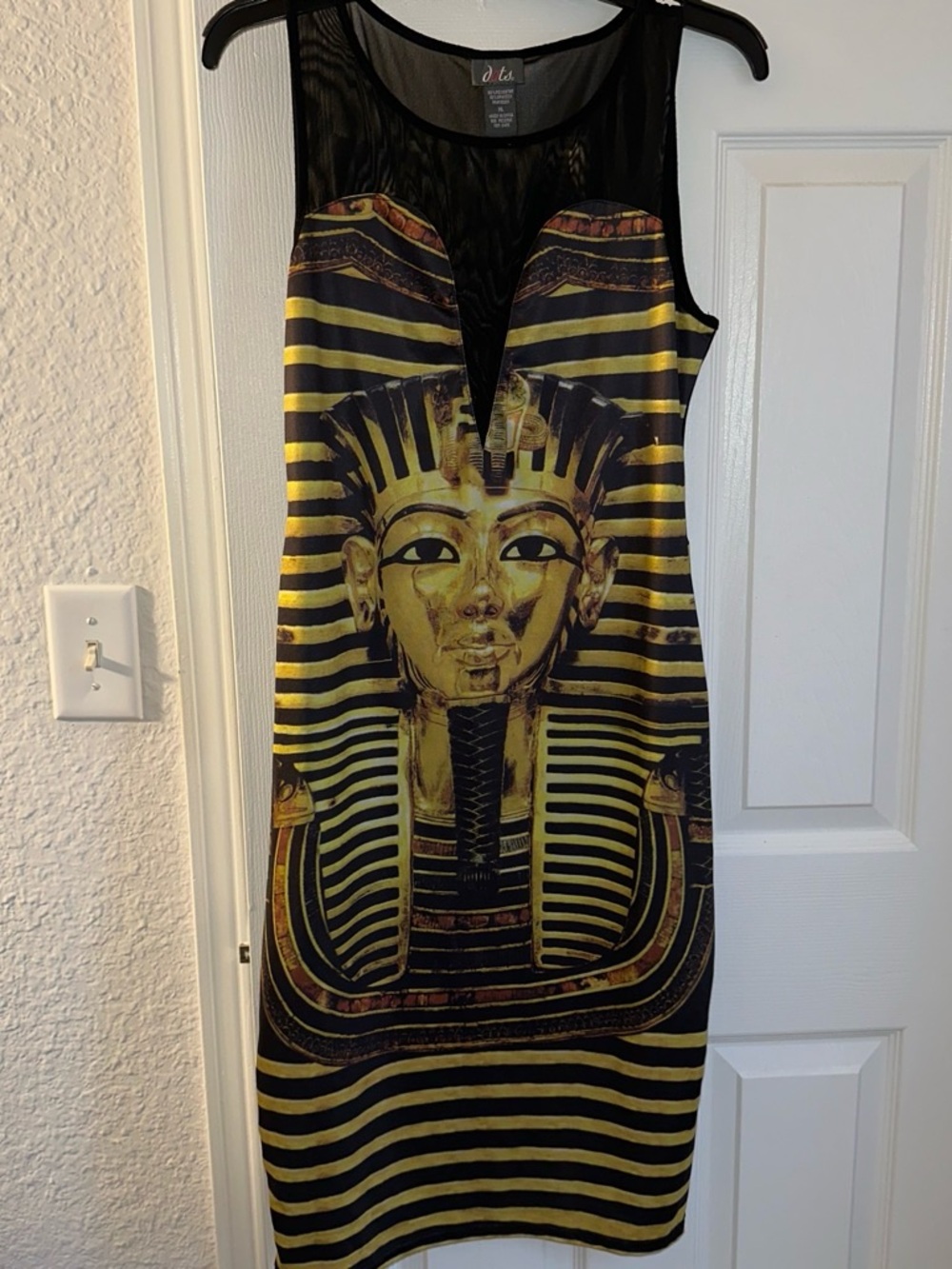 Women's Black and Gold Dress
